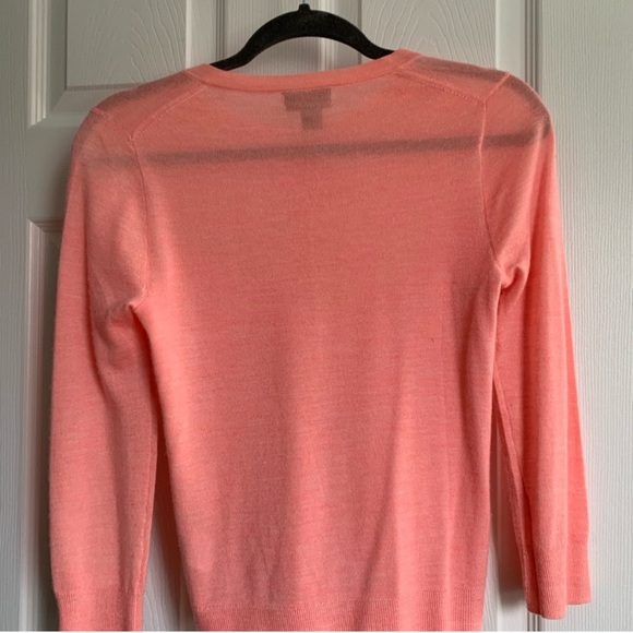 J.CREW Collection  ITALIAN CASHMERE pink cardigan XS - Picture 2 of 3